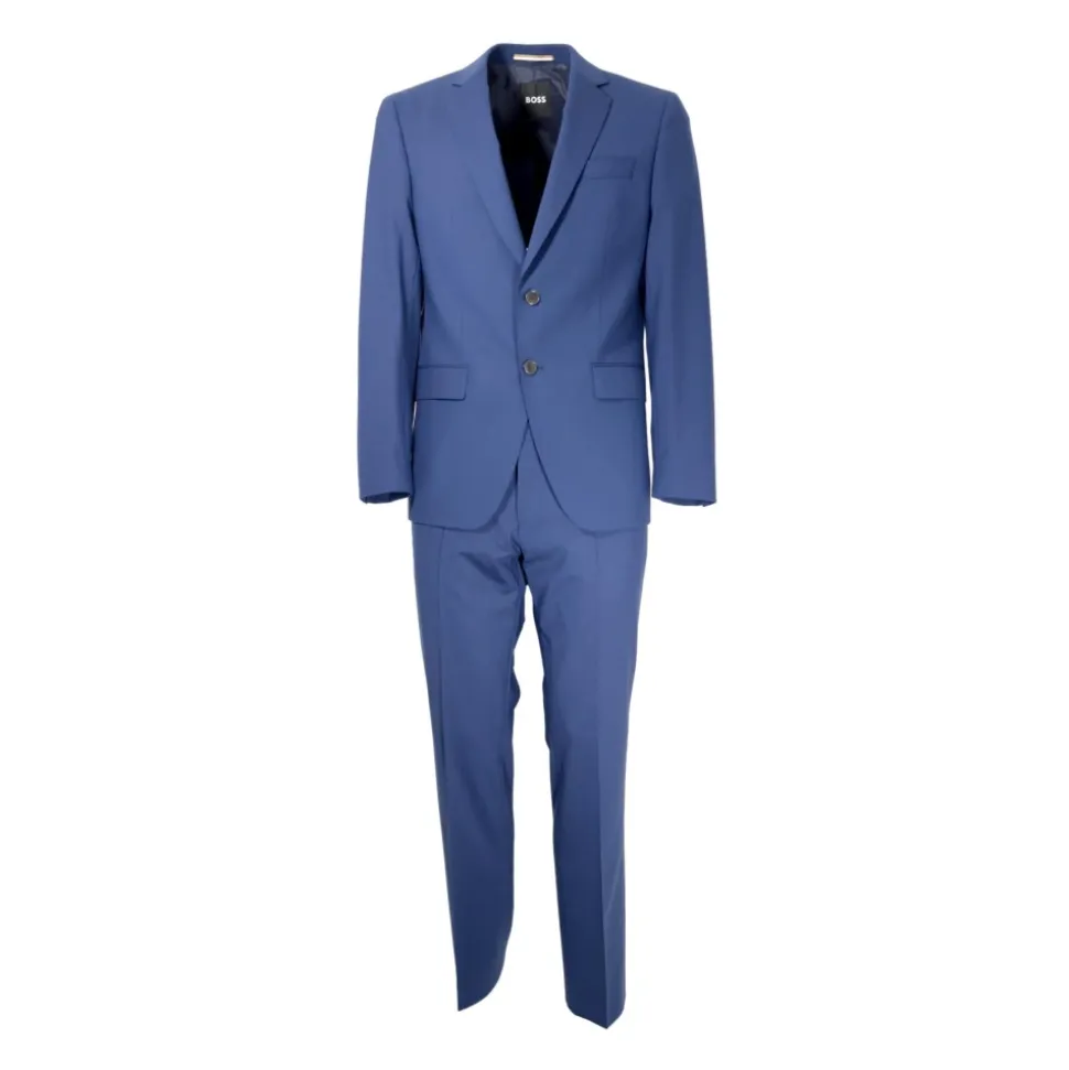 Traje Slim Fit de Lana en Azul