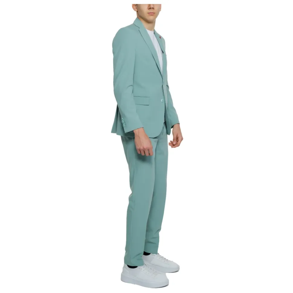 Traje Verde con Solapa para Hombre