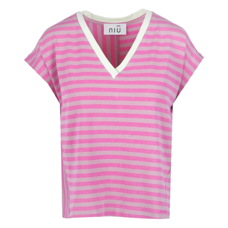 T-shirt Trapezio a Righe