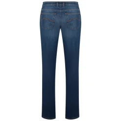 Vaqueros ajustados azul oscuro cómodos y versátiles