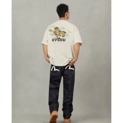 Vaqueros con Bolsillos Estampados