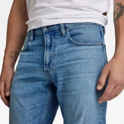 Vaqueros Rectos de Denim Elástico