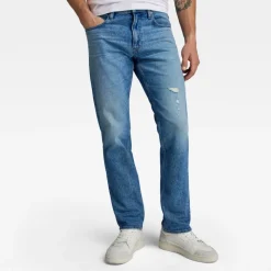 Vaqueros Rectos de Denim Elástico