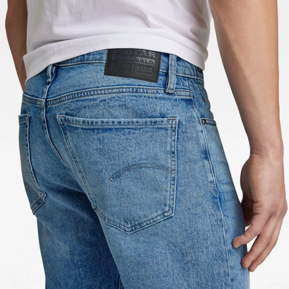 Vaqueros Rectos de Denim Elástico