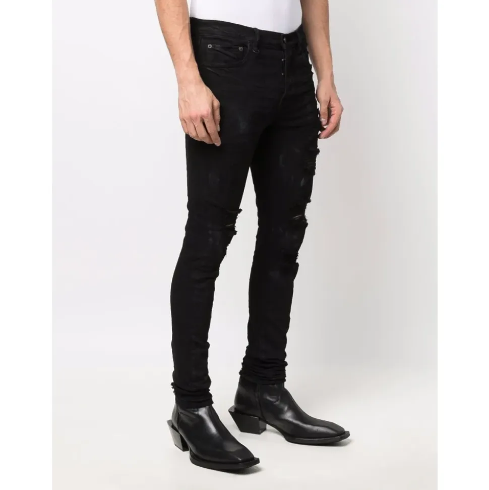 Vaqueros Skinny Negros para Hombre