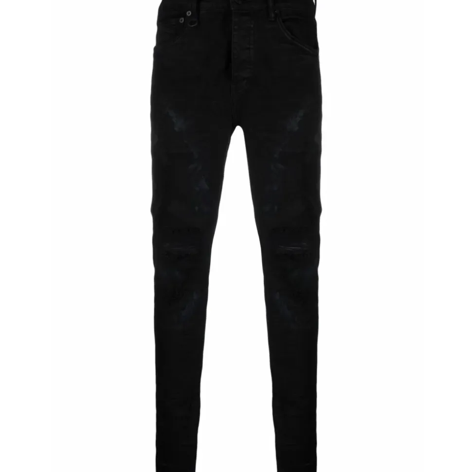 Vaqueros Skinny Negros para Hombre