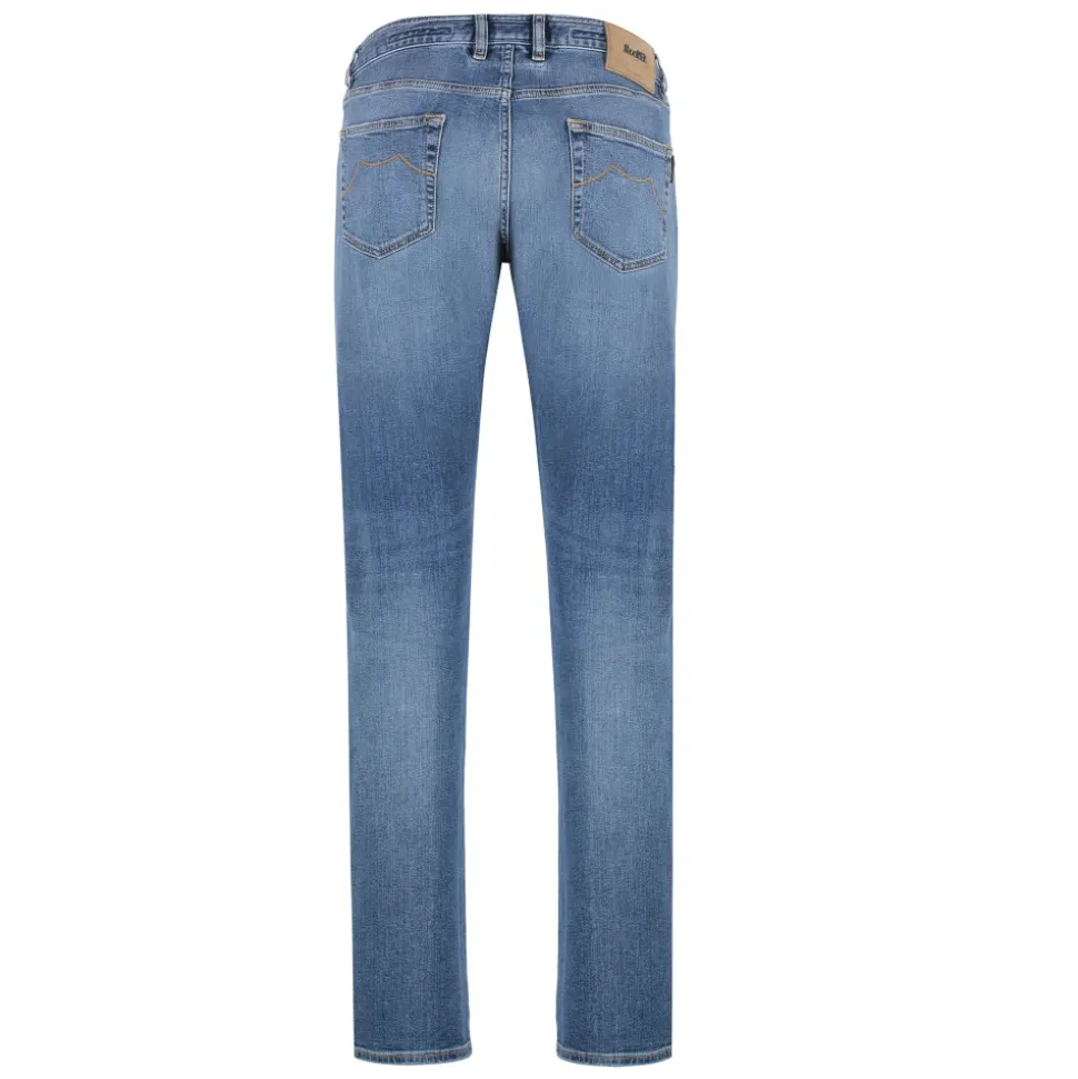 Vaqueros Slim Fit con logo de cuero