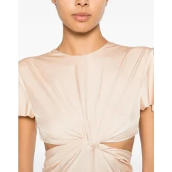 Vestido con Abertura y Detalle de Lazo