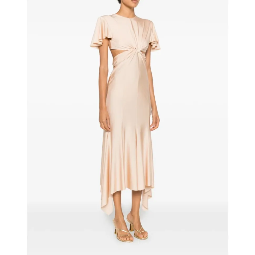 Vestido con Abertura y Detalle de Lazo