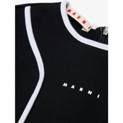 Vestido con Estampado de Logo de Algodón