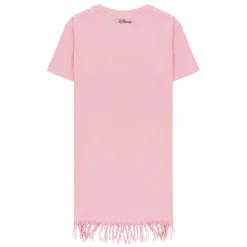 Vestido con flecos y estampado gráfico