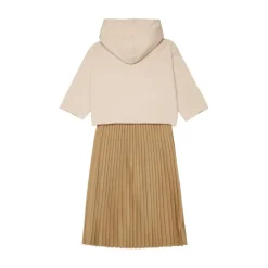 Vestido con Sudadera y Falda Plisada