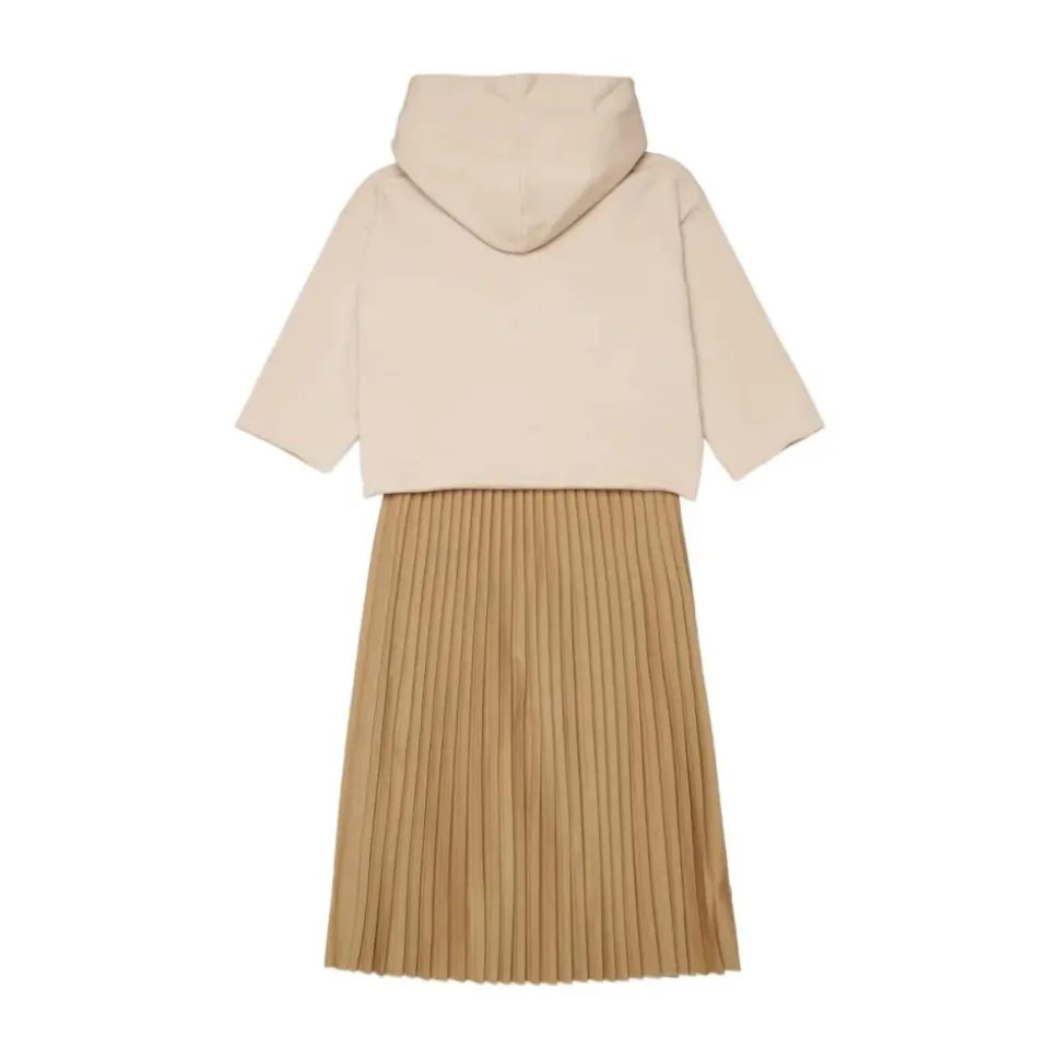 Vestido con Sudadera y Falda Plisada