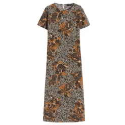Vestido Crespo Estampado Floral