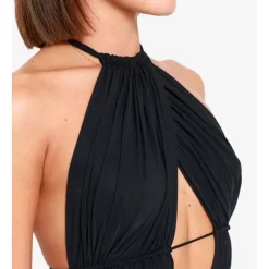 Vestido de Escote Profundo Ajustable