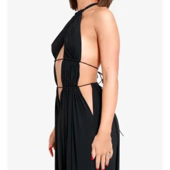 Vestido de Escote Profundo Ajustable