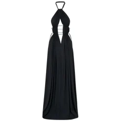 Vestido de Escote Profundo Ajustable