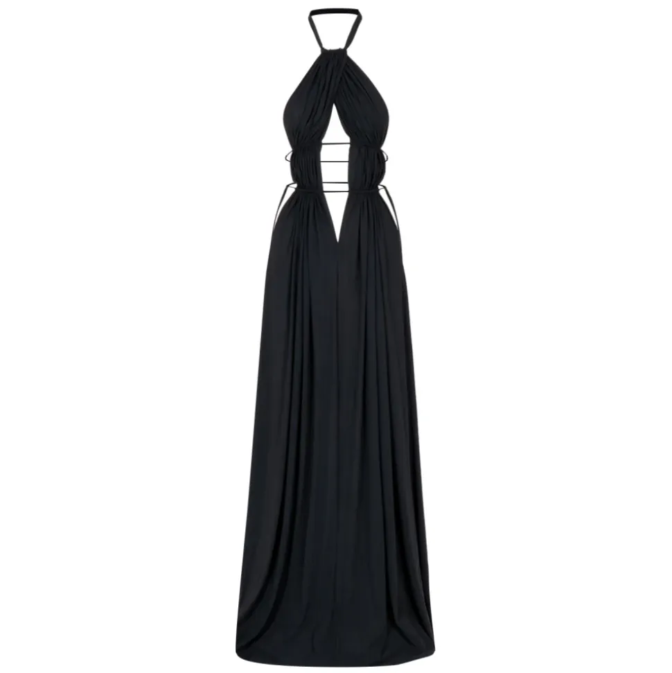 Vestido de Escote Profundo Ajustable