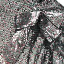 Vestido de Lentejuelas con Lazo Lateral Extraíble