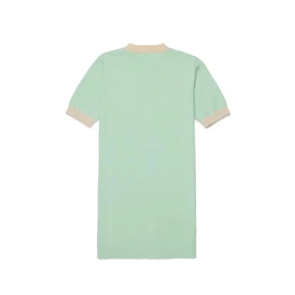 Vestido de Manga Corta con Logo