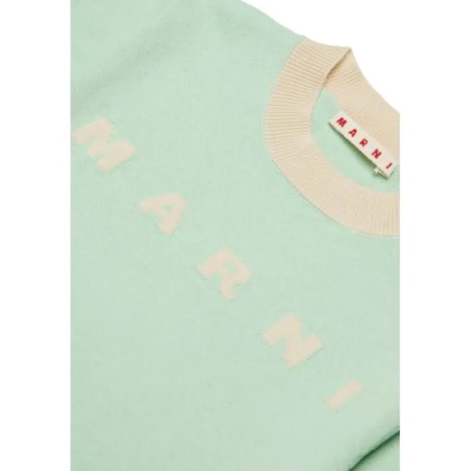 Vestido de Manga Corta con Logo