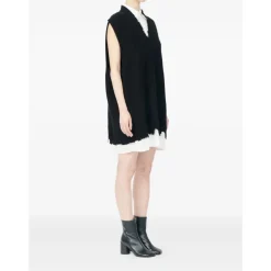 Vestido de punto desgastado