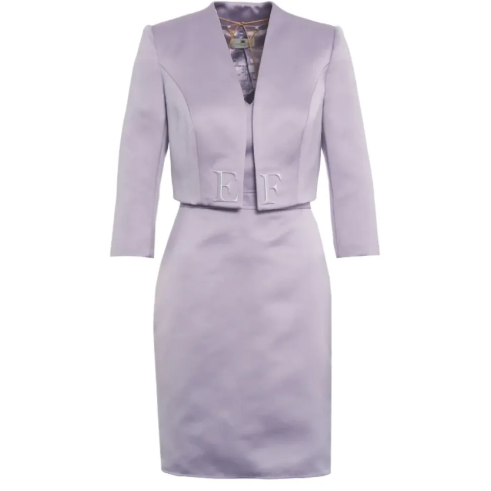 Vestido de Satén Duchess con Chaqueta