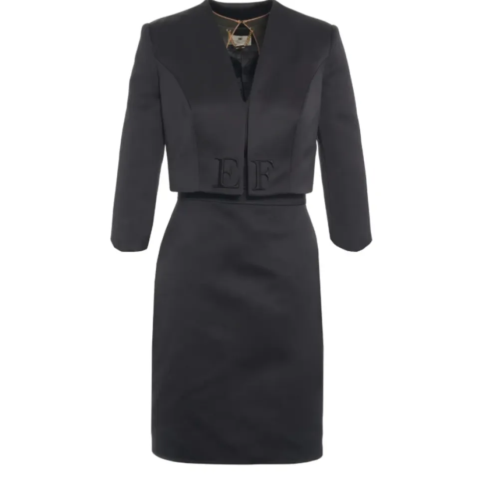 Vestido de Satén Duchesse con Chaqueta