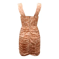 Vestido de seda con cremallera trasera