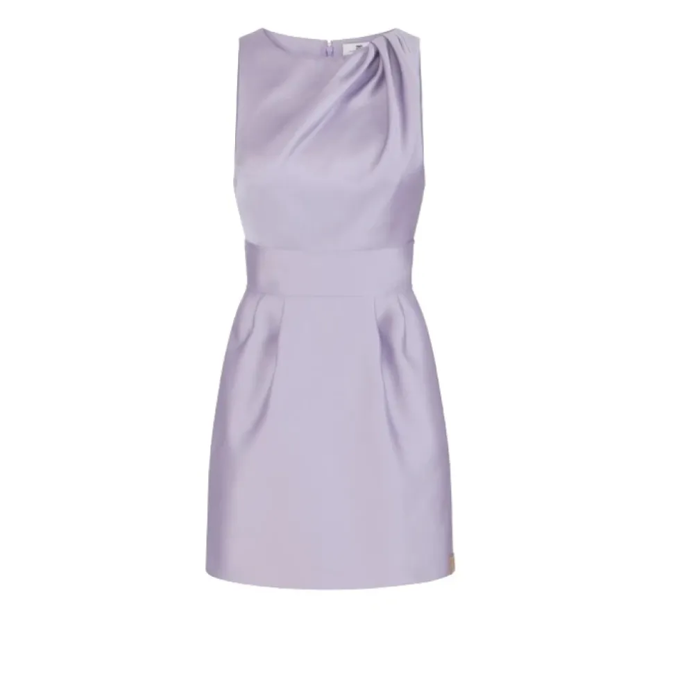 Vestido Duchesse con Detalles de Logo
