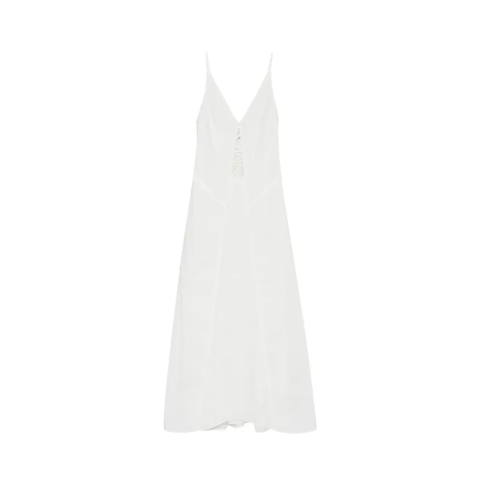 Vestido Largo con Cuello en V