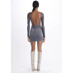 Vestido Mini de Terciopelo Azhar