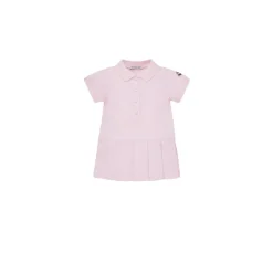 Vestido Polo de Piqué con Pliegues