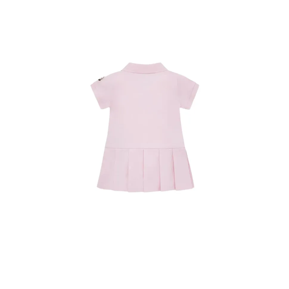 Vestido Polo de Piqué con Pliegues