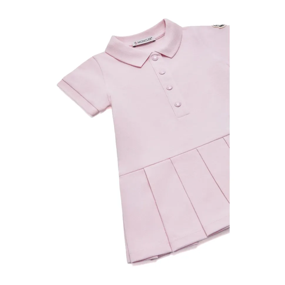 Vestido Polo de Piqué con Pliegues