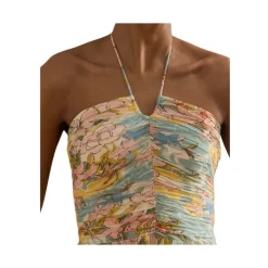Vestido Tejido de Crinkle de Poliéster