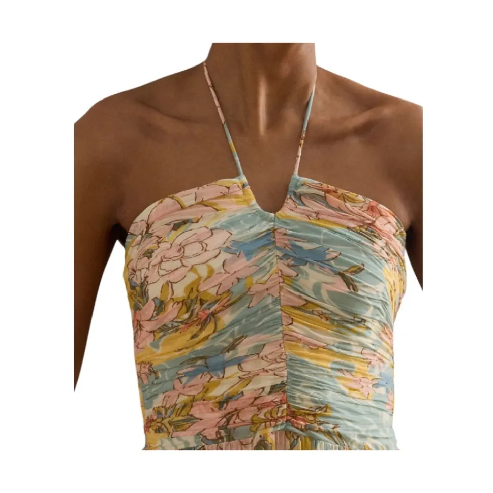 Vestido Tejido de Crinkle de Poliéster
