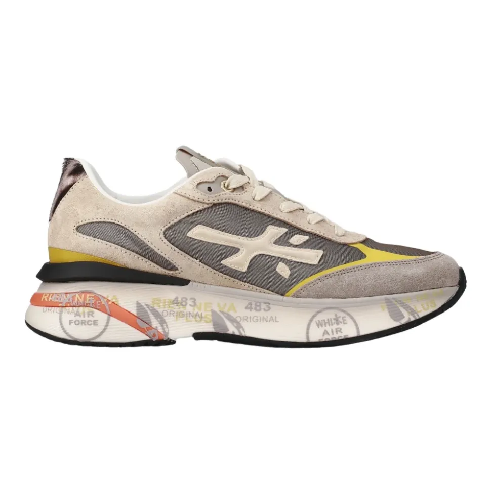 Zapatillas Beige de Ante y Tela