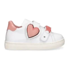 Zapatillas blancas bajas para niños
