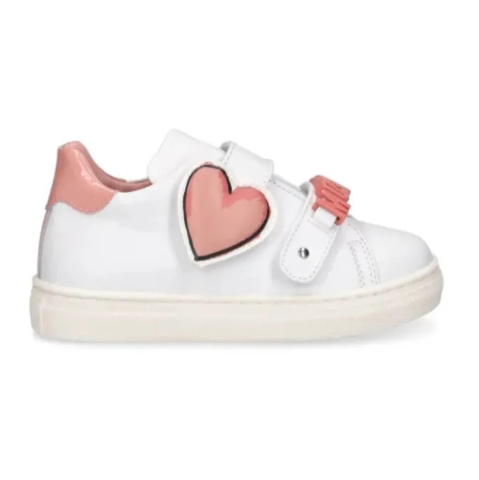 Zapatillas blancas bajas para niños