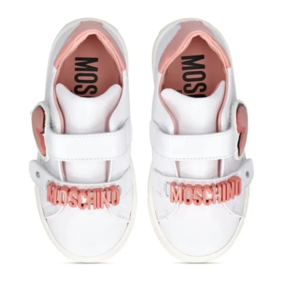 Zapatillas blancas bajas para niños