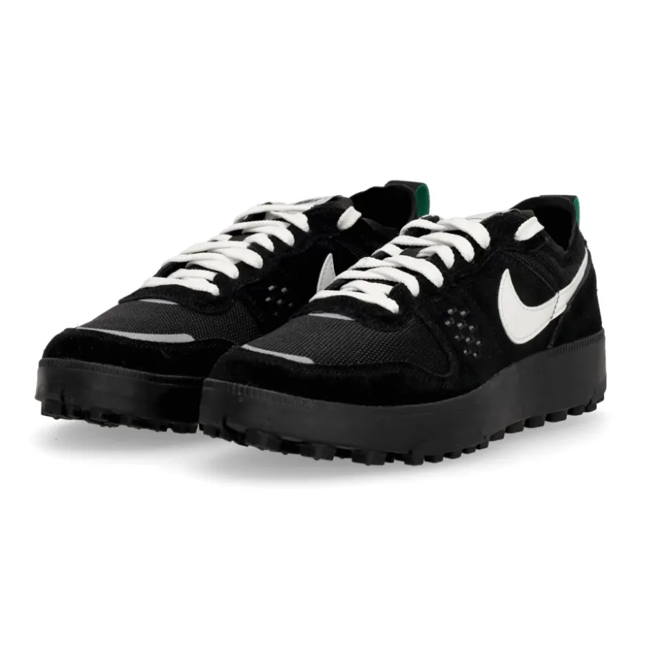 Zapatillas City Negras con Detalles Verdes