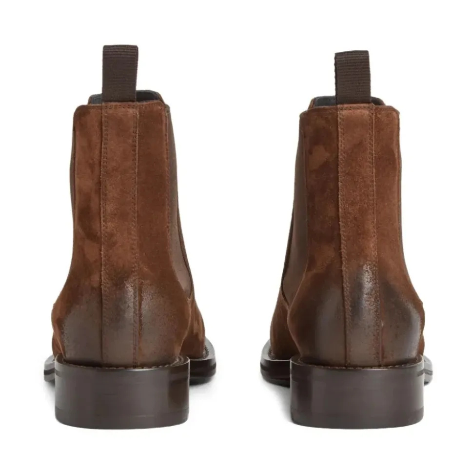 Zapatillas de cuero marrón