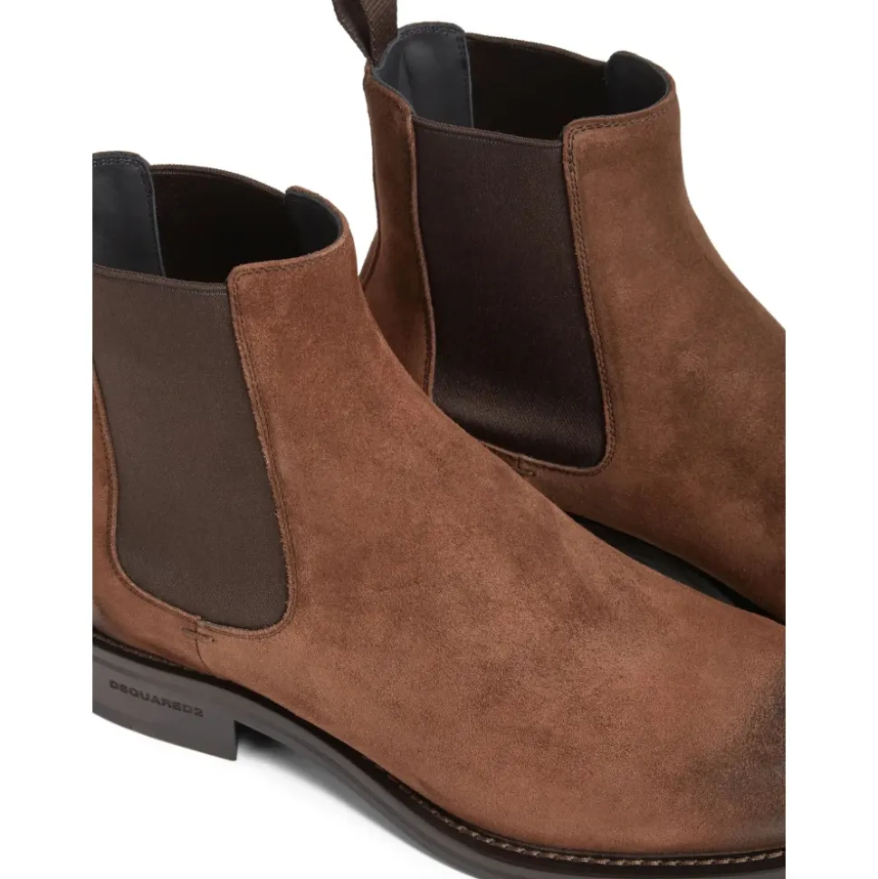Zapatillas de cuero marrón