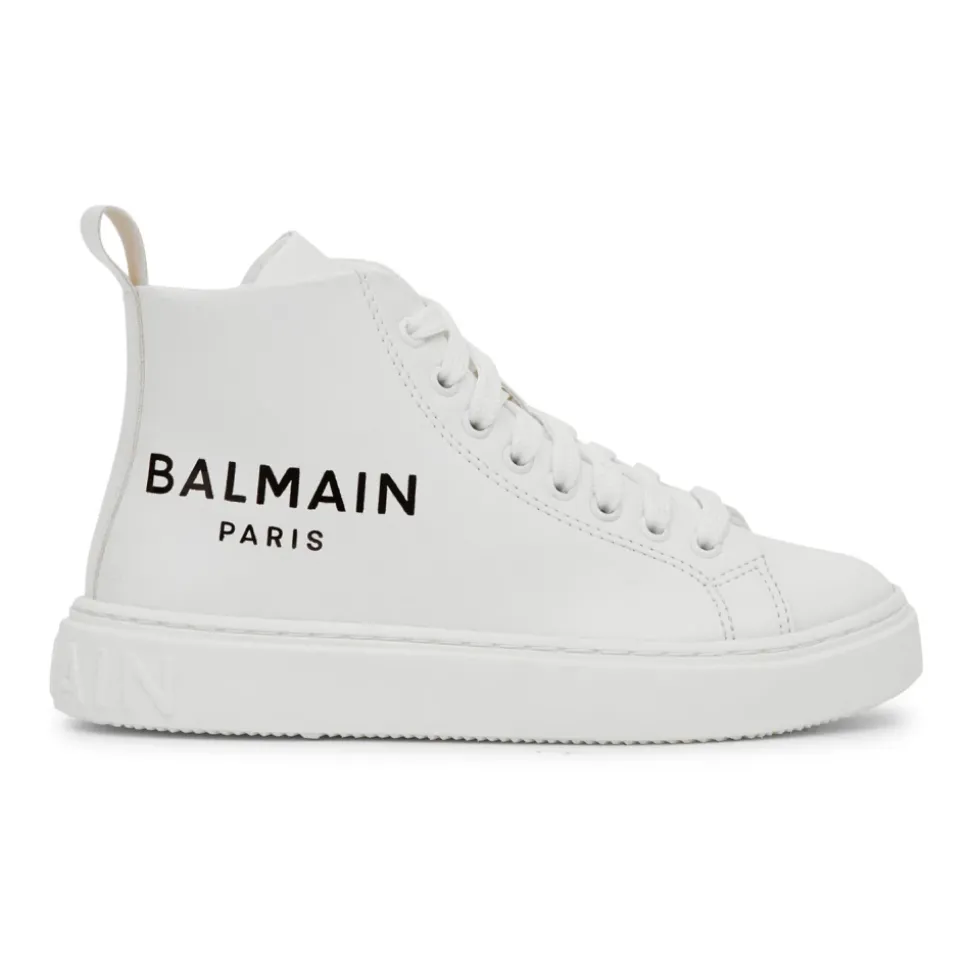 Zapatillas deportivas altas de cuero