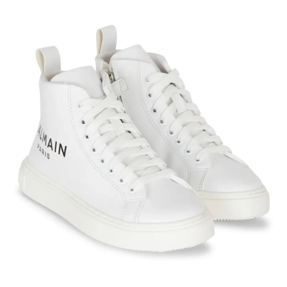 Zapatillas deportivas altas de cuero