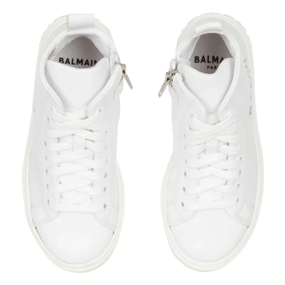 Zapatillas deportivas altas de cuero