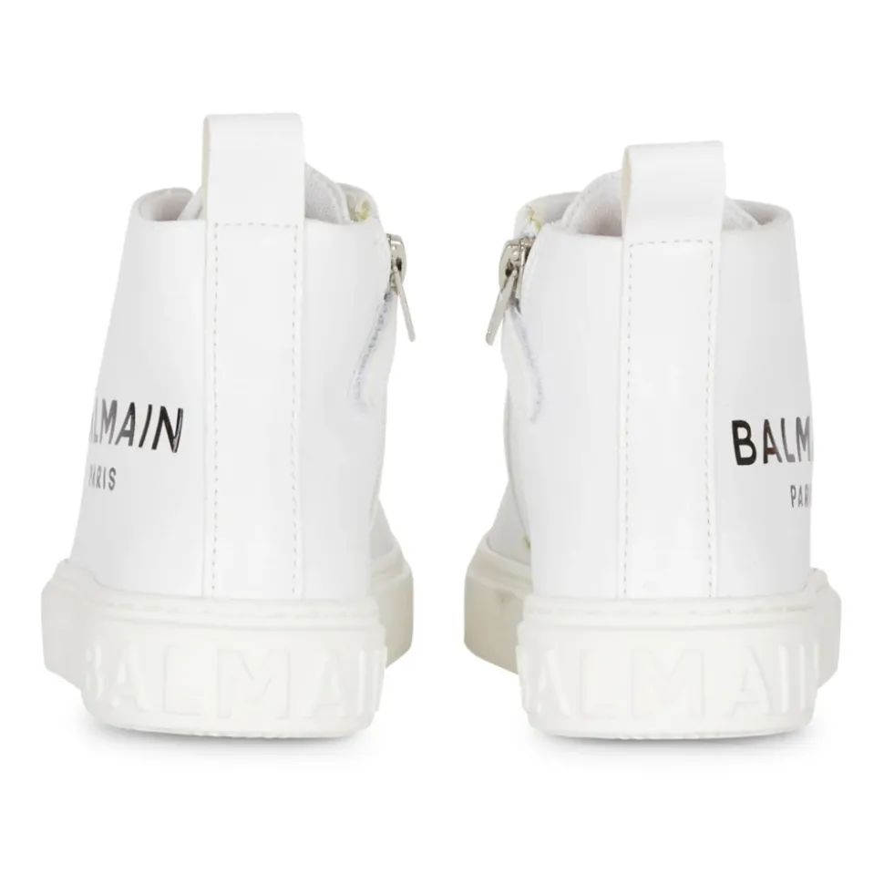 Zapatillas deportivas altas de cuero
