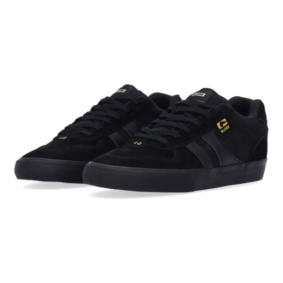 Zapatillas de Skate Negras/Oro Estilo Vulcanizado