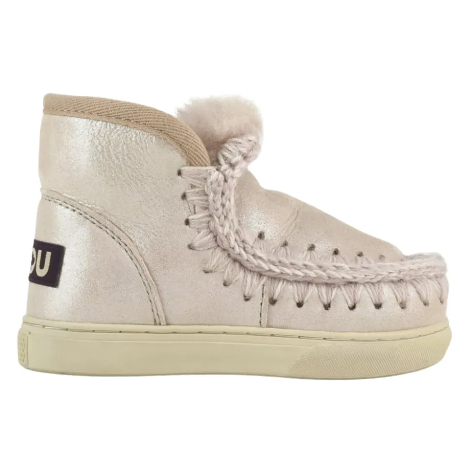 Zapatillas Rosa Lurex Niños Slip-On
